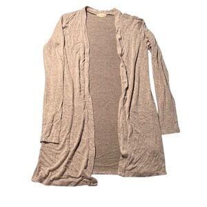 Womens Gray Knit‎ Cardigan Open Front Long Sleeve Casual Lightweight